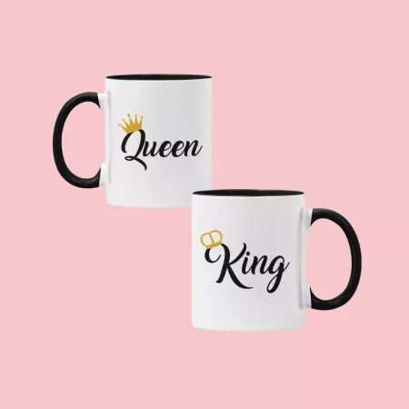 Pack de 2 tazas "Queen & King"