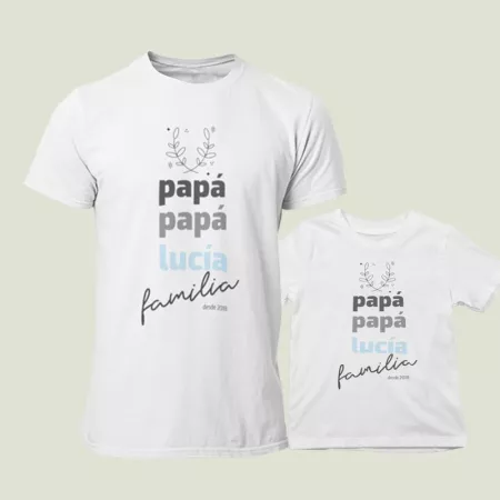 Pack de 3 camisetas "Familia desde..."