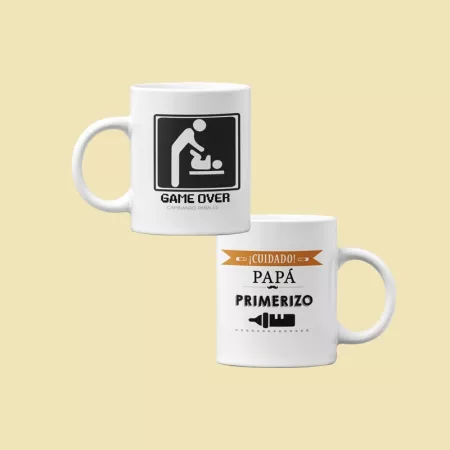 Taza "Papá primerizo, game over"