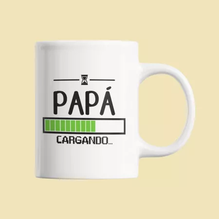 Taza "Papá cargando batería"